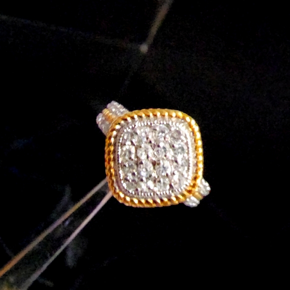 925 Sterling Silver Diamond Ring - Picture 4 of 10